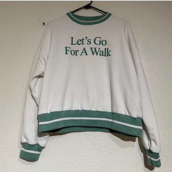 Yllw | LET’S GO FOR A WALK OVERSIZED SWEATSHIRT size XS - Picture 2 of 4